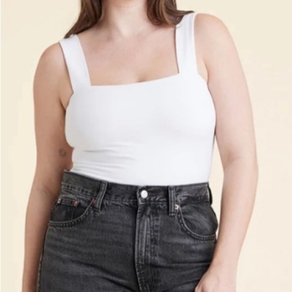 NUUDS square neck tank bodysuit